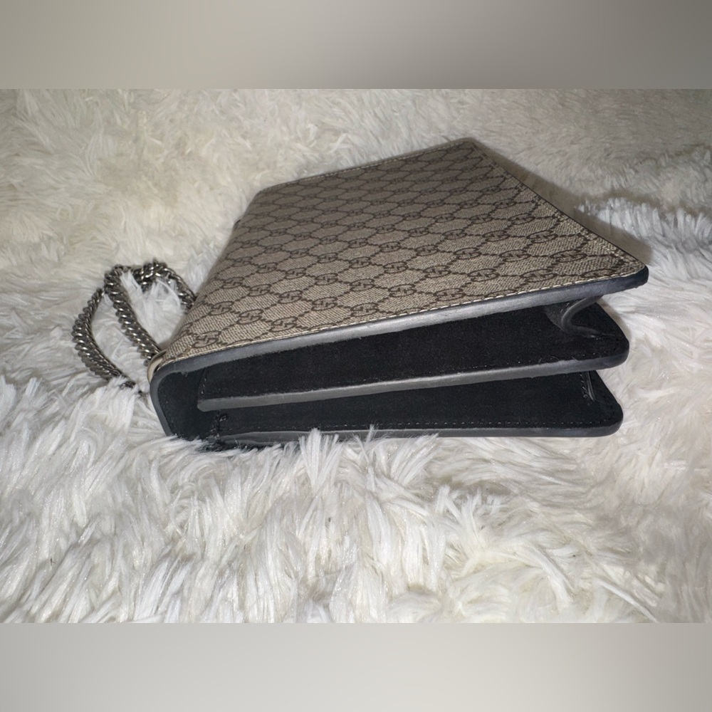 AUTHENTIC GUCCI Supreme dionysus medium black suede shoulder bag - Picture 4 of 9